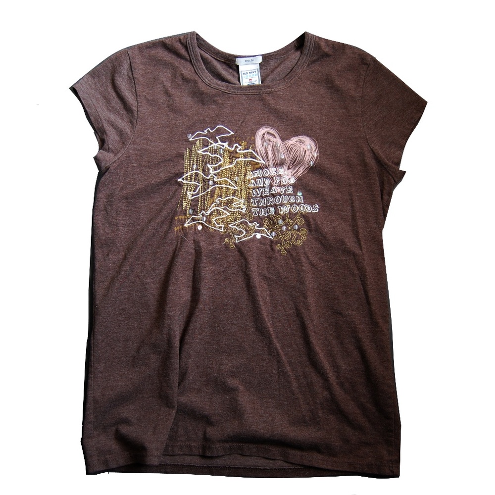 Smoke and Fog Tshirt Embroidered Tee